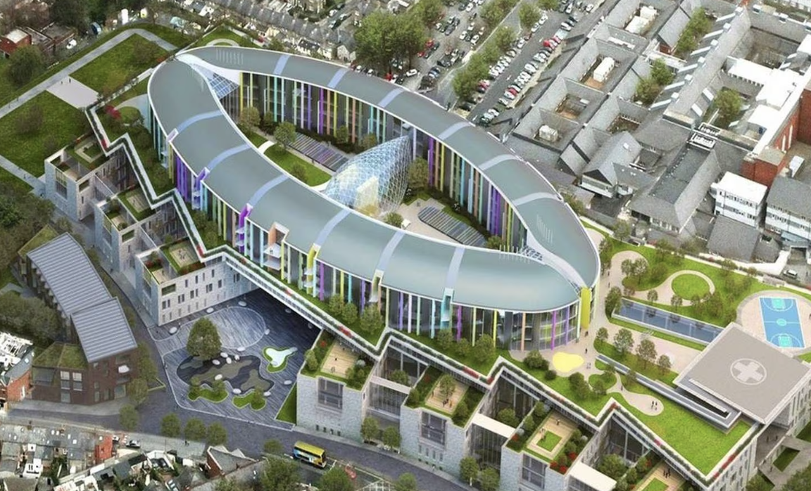 Welcome to what will probably be the most expensive hospital ever built.
